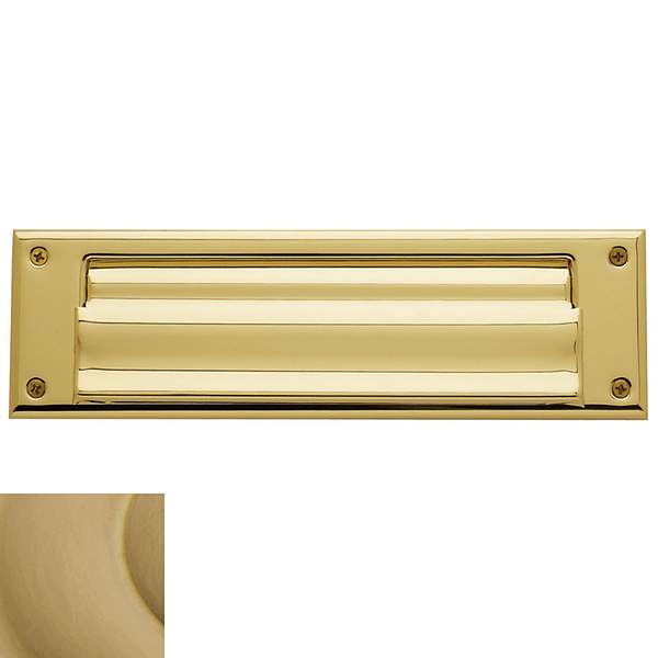 Baldwin 0017.033 Vintage Brass 10” x 3” Letter Box Plate