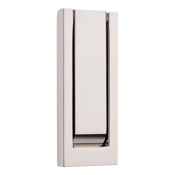 Baldwin 0184055 Modern Door Knocker Lifetime Bright Nickel Finish