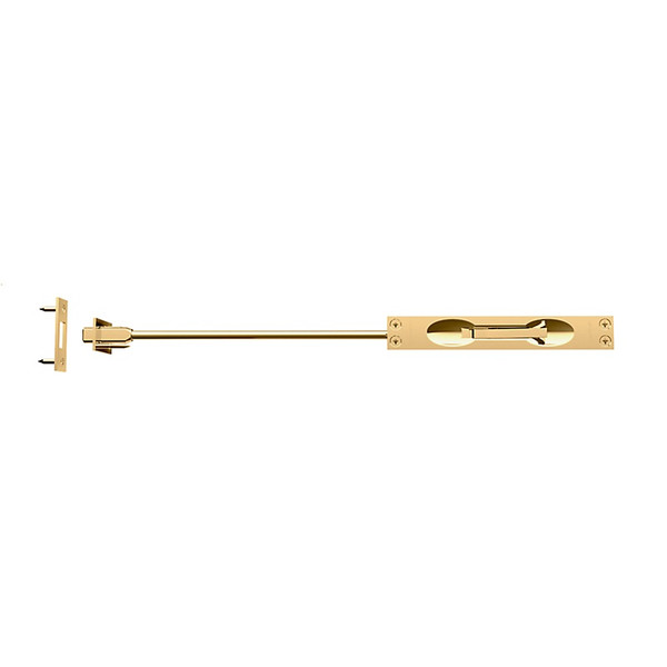 Baldwin 0600.031.12 Non-lacquered Brass 12” Flush Bolt