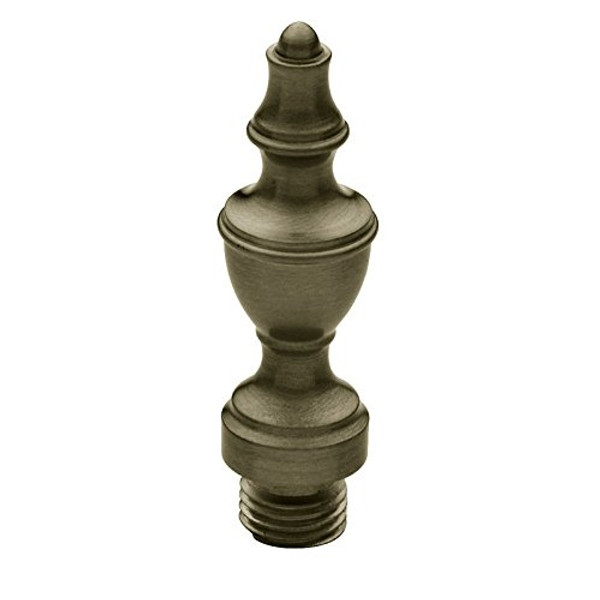 Baldwin 1091.050.I Satin Brass & Black Urn Finial Tip