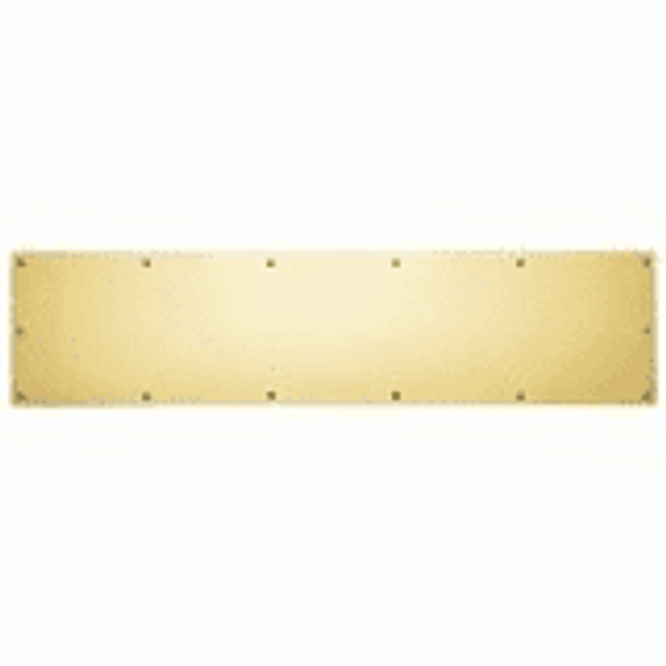 Baldwin 2000.060.0834 Satin Brass & Brown 8” x 34” Kick Plate