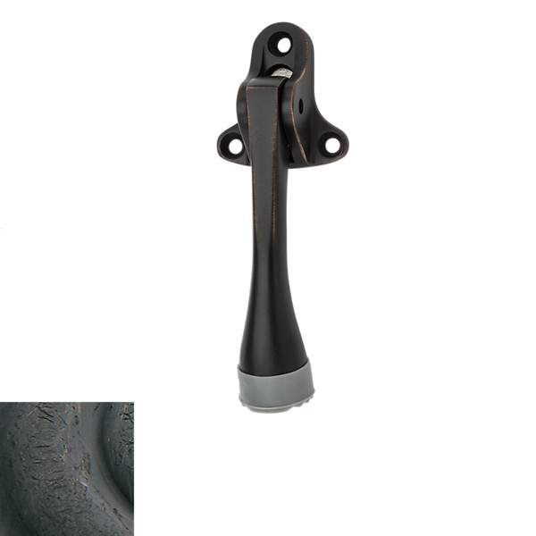 Baldwin 4100.402 Distressed Oil Rubbed Bronze 4” Lever Door Holder