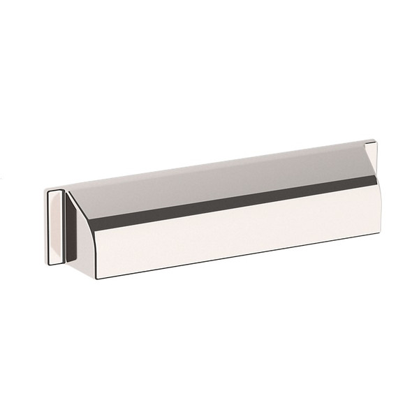 Baldwin 4422055 6" Center to Center Transitional Cup Pull Lifetime Polished Nickel Finish