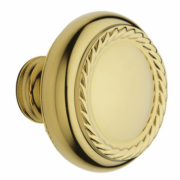 Baldwin 5064003IMR Lifetime Polished Brass 1/2 Pair of 5064 Solid Brass Knobs Minus Rosettes