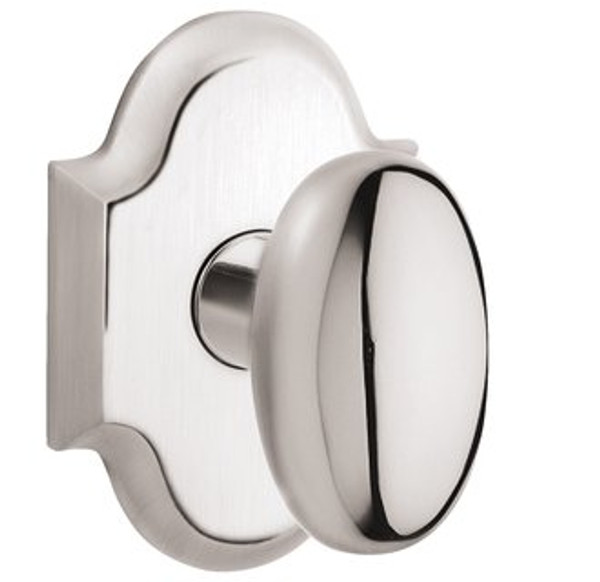 Baldwin 5024.055.IMR Lifetime Polished Nickel 1/2 Pair of 5024 Solid Brass Knobs Minus Rosettes