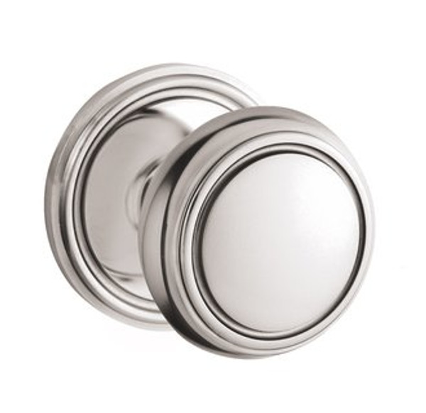 Baldwin 5068.055.priv Lifetime Polished Nickel Privacy 5068 Solid Brass Knob with Your Choice of Rosette