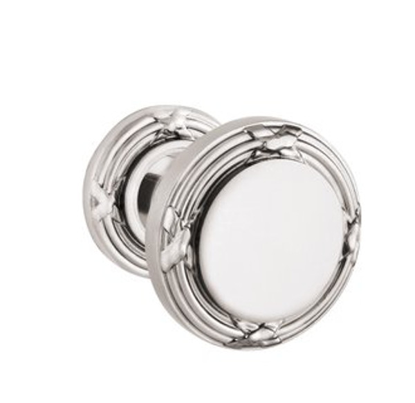 Baldwin 5013.055.priv.s Lifetime Polished Nickel Privacy 5013 Solid Brass Knob with Your Choice of Small Rosette