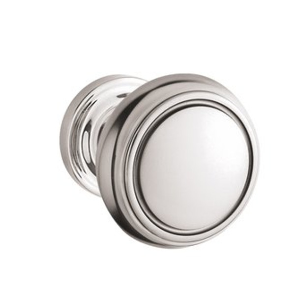 Baldwin 5068.055.priv.s Lifetime Polished Nickel Privacy 5068 Solid Brass Knob with Your Choice of Small Rosette