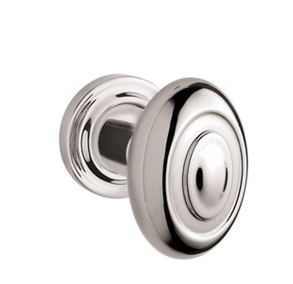 Baldwin 5077.055.priv.s Lifetime Polished Nickel Privacy 5077 Solid Brass Knob with Your Choice of Small Rosette
