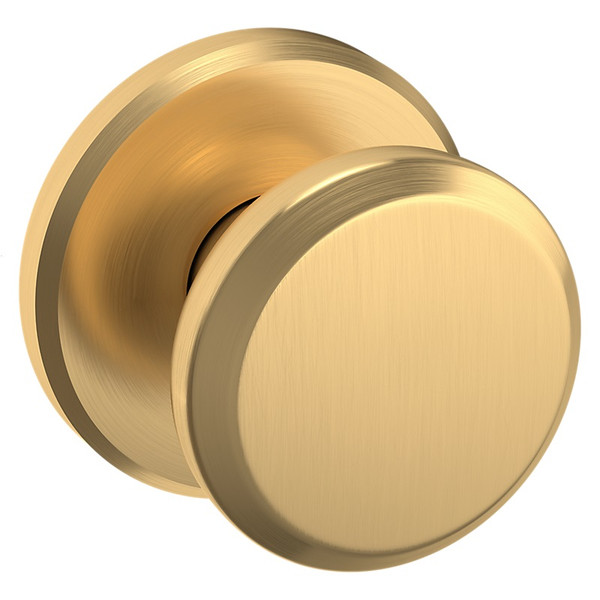 Baldwin 5023044PASS-PRE Lifetime Satin Brass Passage Knob with R016 Rose