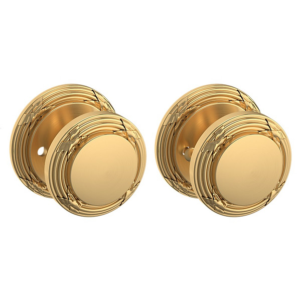 Baldwin 5013044PRIV-PRE Lifetime Satin Brass Privacy Knob with 5021 Rose