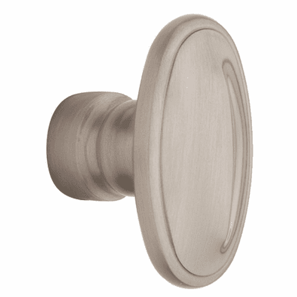 Baldwin 5057056IMR Lifetime Satin Nickel 1/2 Pair of 5057 Solid Brass Knobs Minus Rosettes