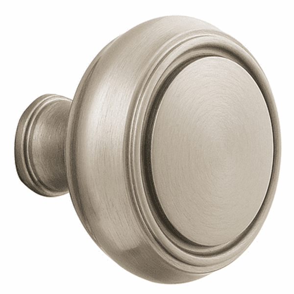 Baldwin 5068056IMR Lifetime Satin Nickel 1/2 Pair of 5068 Solid Brass Knobs Minus Rosettes