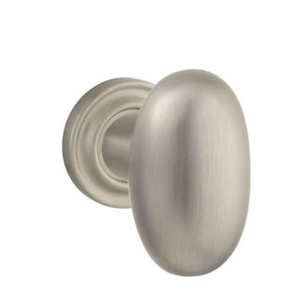 Baldwin 5024.056.idm.s Lifetime Satin Nickel Half Dummy 5024 Solid Brass Knob with Your Choice of Small Rosette