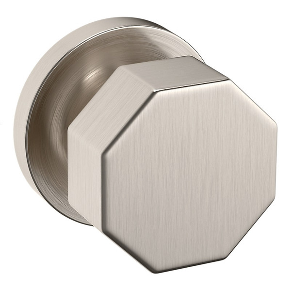 Baldwin 5073056IDM-PRE Lifetime Satin Nickel Half Dummy Knob with 5046 Rose