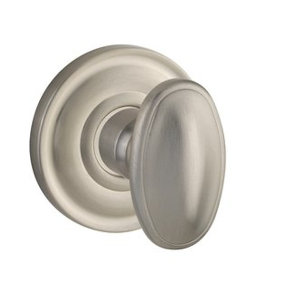 Baldwin 5057.056.pass Lifetime Satin Nickel Passage 5057 Solid Brass Knob with Your Choice of Rosette