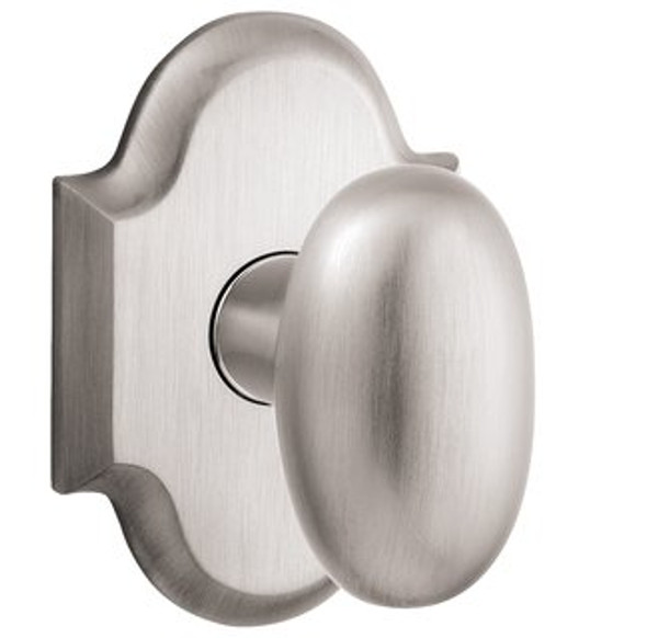 Baldwin 5024.056.pass Lifetime Satin Nickel Passage 5024 Solid Brass Knob with Your Choice of Rosette