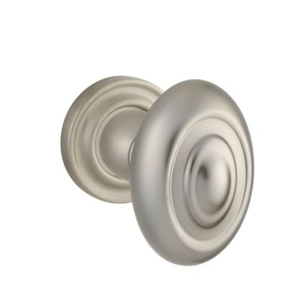 Baldwin 5077.056.pass.s Lifetime Satin Nickel Passage 5077 Solid Brass Knob with Your Choice of Small Rosette