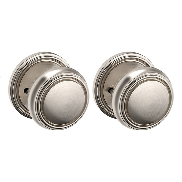 Baldwin 5068056PRIV-PRE Lifetime Satin Nickel Privacy Knob with 5070 Rose