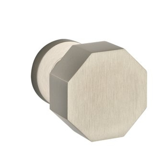 Baldwin 5073.056.priv.s Lifetime Satin Nickel Privacy 5073 Solid Brass Knob with Your Choice of Small Rosette
