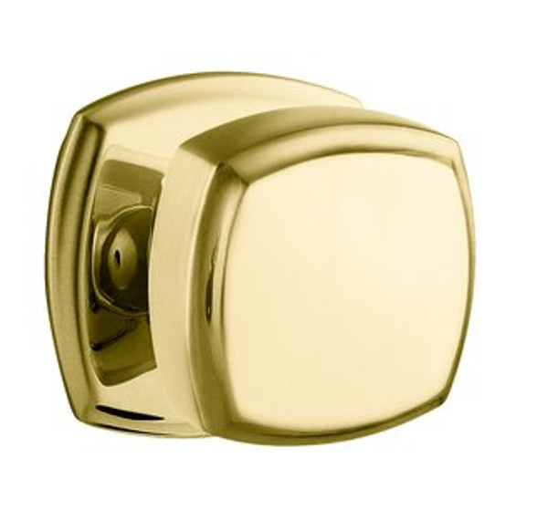 Baldwin 5011.031.pass Non-lacquered Brass Passage 5011 Solid Brass Knob with Your Choice of Rosette
