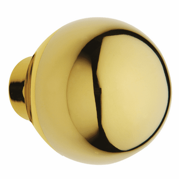 Baldwin 5041.031.MR Non-lacquered Brass Pair of 5041 Solid Brass Knobs Minus Rosettes