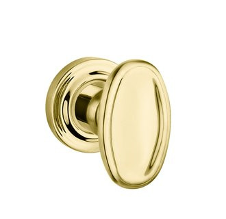 Baldwin 5057.031.priv.s Non-lacquered Brass Privacy 5057 Solid Brass Knob with Your Choice of Small Rosette