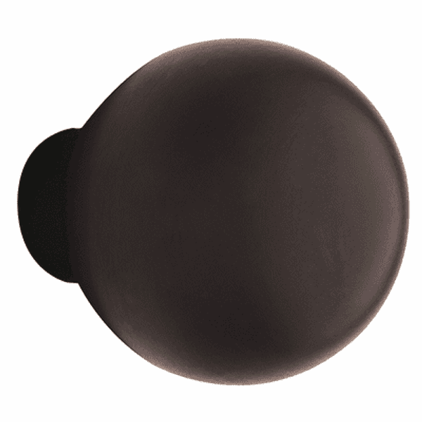 Baldwin 5041102IMR Oil Rubbed Bronze 1/2 Pair of 5041 Solid Brass Knobs Minus Rosettes