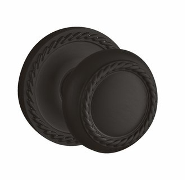 Baldwin 5064.102.fd Oil Rubbed Bronze Full Dummy 5064 Solid Brass Knob with Your Choice of Rosette