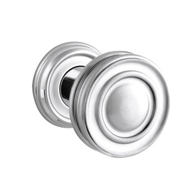 Baldwin 5066.260.idm.s Polished Chrome Half Dummy 5066 Solid Brass Knob with Your Choice of Small Rosette