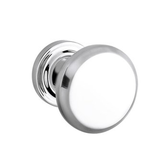 Baldwin 5023.260.pass.s Polished Chrome Passage 5023 Solid Brass Knob with Your Choice of Small Rosette