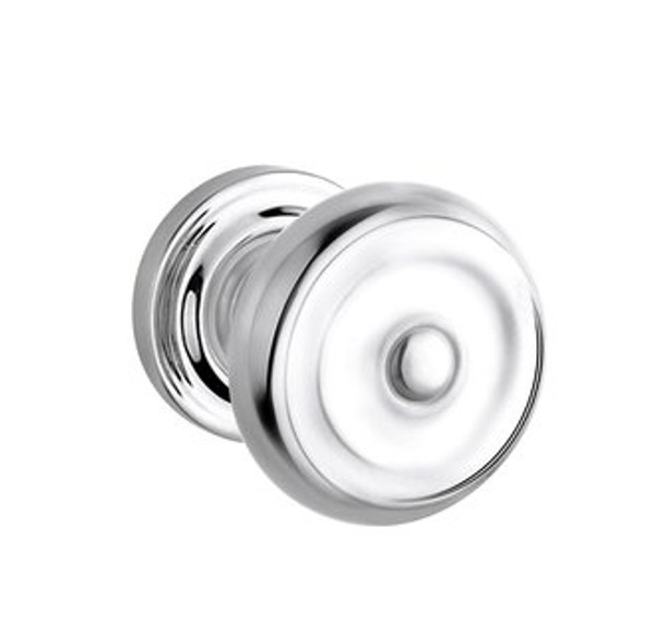 Baldwin 5020.260.priv.s Polished Chrome Privacy 5020 Solid Brass Knob with Your Choice of Small Rosette