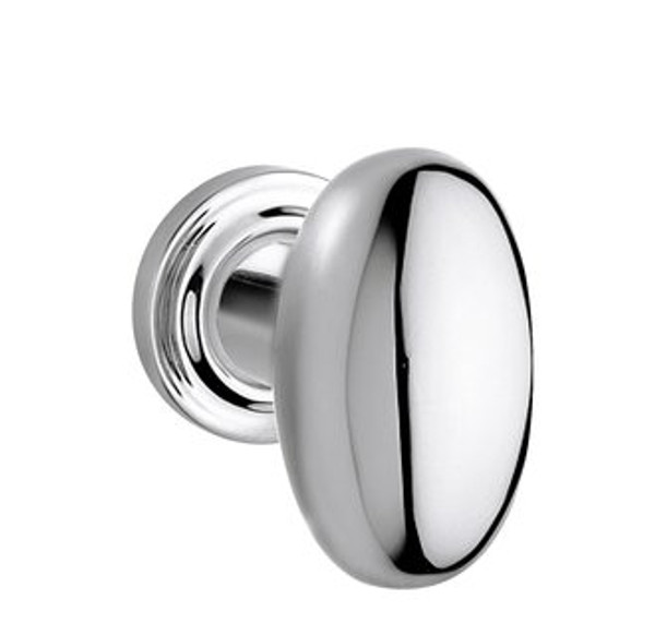 Baldwin 5024.260.priv.s Polished Chrome Privacy 5024 Solid Brass Knob with Your Choice of Small Rosette