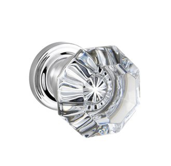 Baldwin 5080.140.pass.s Polished Nickel Passage 5080 Filmore Knob with Your Choice of Small Rosette