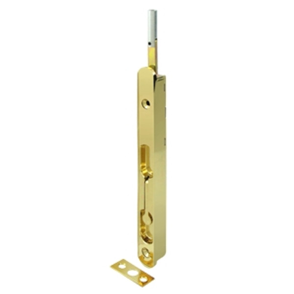 Deltana 18EFBZ3 Polished Brass 18" Zinc Extension Flush Bolt