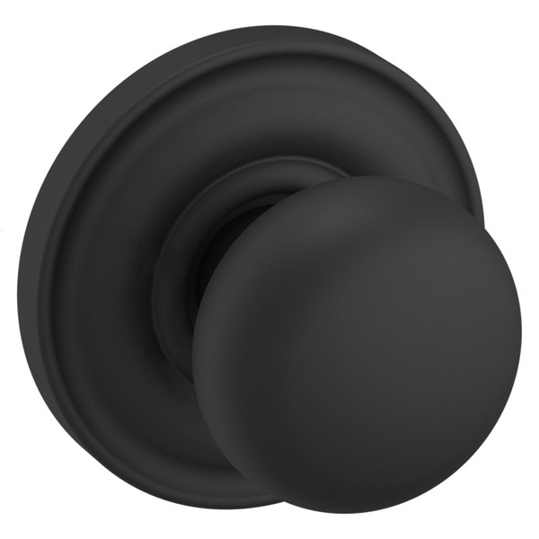 Baldwin 5030190IDM-PRE Satin Black Half Dummy Knob with 5048 Rose