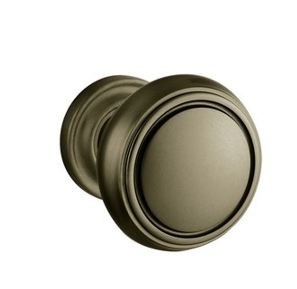 Baldwin 5068.050.pass.s Satin Brass & Black Passage 5068 Solid Brass Knob with Your Choice of Small Rosette