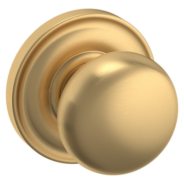 Baldwin 5000033PASS-PRE Vintage Brass Passage Knob with 5048 Rose