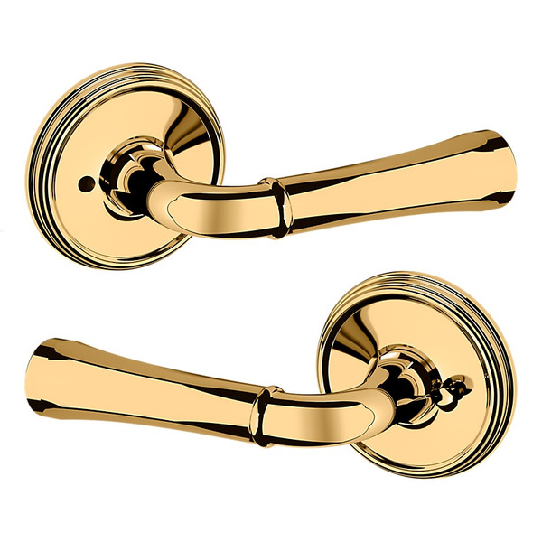 Baldwin 5113003PRIV-PRE Lifetime Brass Privacy Lever with 5078 Rose