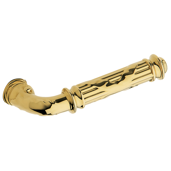 Baldwin 5122.003.RMR/LMR Lifetime Polished Brass 1/2 Pair of 5122 Solid Brass Levers Minus Rosettes