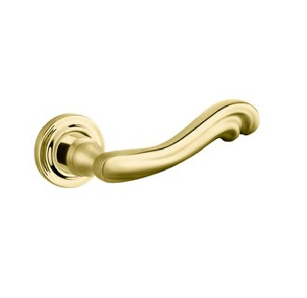 Baldwin 5108.003.idm.s Lifetime Polished Brass Half Dummy 5108 Solid Brass Lever with Your Choice of Small Rosette