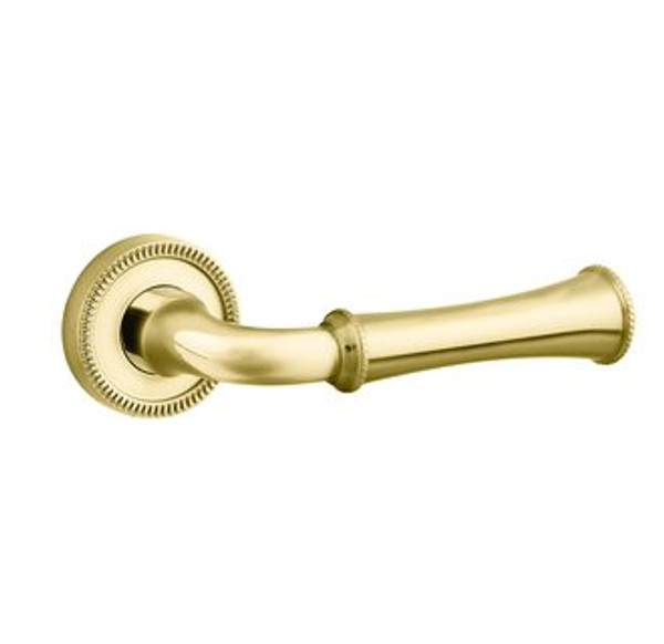 Baldwin 5118.003.priv.s Lifetime Polished Brass Privacy 5118 Solid Brass Lever with Your Choice of Small Rosette