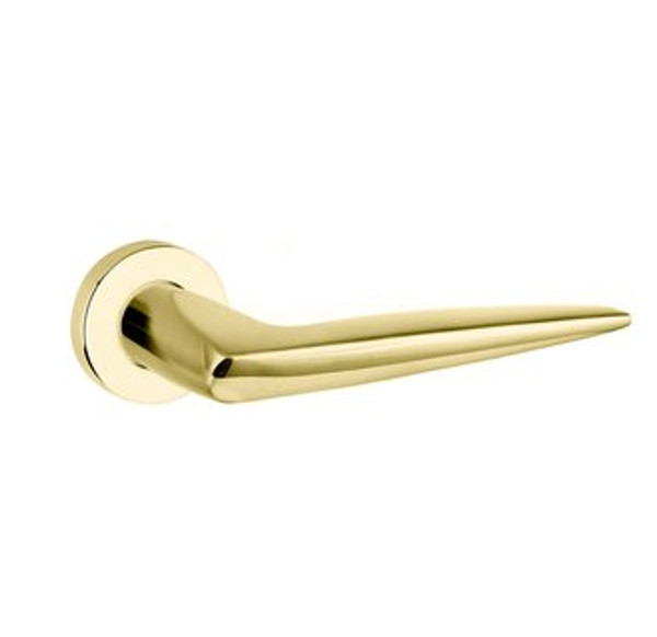 Baldwin 5166.003.priv.s Lifetime Polished Brass Privacy 5166 Solid Brass Lever with Your Choice of Small Rosette