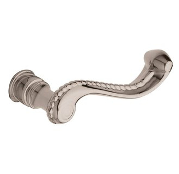 Baldwin 5104.055.RMR/LMR Lifetime Polished Nickel 1/2 Pair of 5104 Solid Brass Levers Minus Rosettes