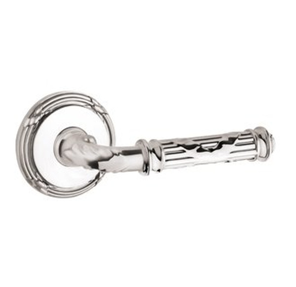 Baldwin 5122.055.fd Lifetime Polished Nickel Full Dummy 5122 Solid Brass Lever with Your Choice of Rosette