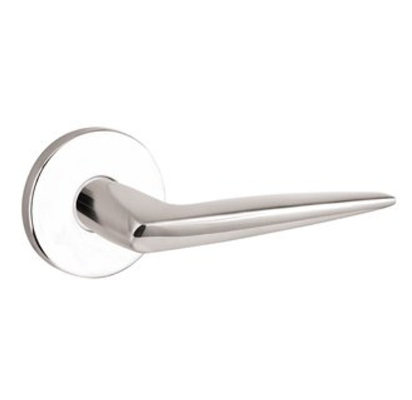 Baldwin 5166.055.idm Lifetime Polished Nickel Half Dummy 5166 Solid Brass Lever with Your Choice of Rosette
