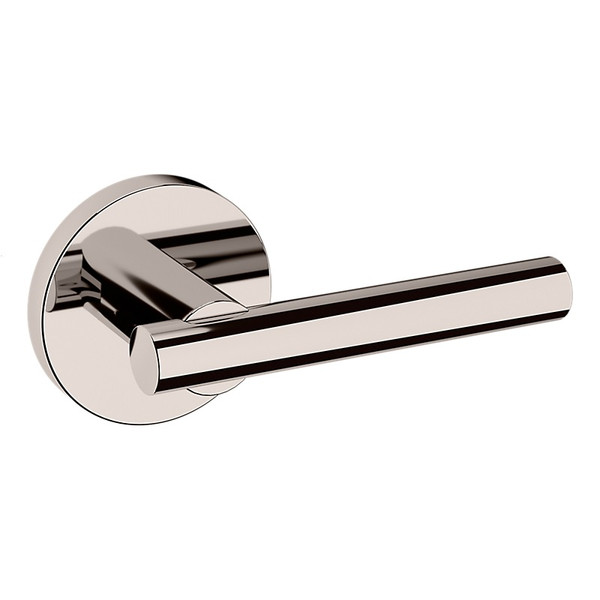 Baldwin 5137055PASS-PRE Lifetime Polished Nickel Passage Lever with 5046 Rose