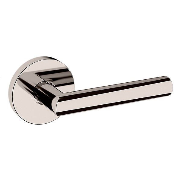Baldwin 5173055PASS-PRE Lifetime Polished Nickel Passage Lever with 5046 Rose