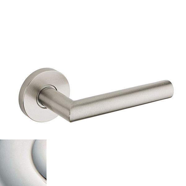 Baldwin 5173.055.priv Lifetime Polished Nickel Privacy 5173 Solid Brass Lever with Your Choice of Rosette