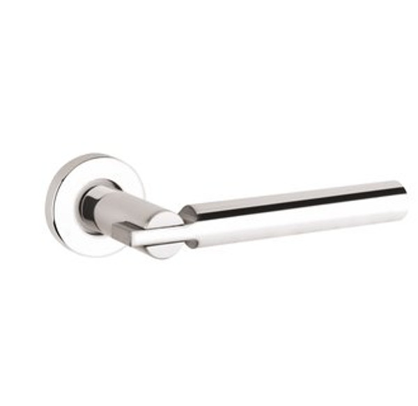 Baldwin 5161.055.priv.s Lifetime Polished Nickel Privacy 5161 Solid Brass Lever with Your Choice of Small Rosette